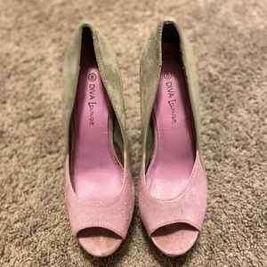Purple/Gray High Heel Shoes